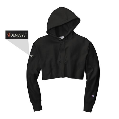 Ladies Champion Cropped Hooded Sweatshirt