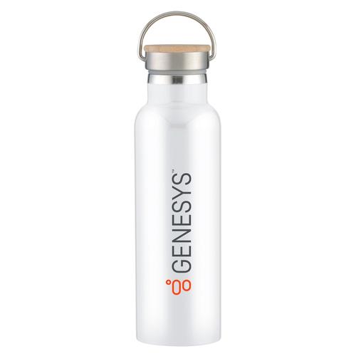 Stainless Steel Bottle with Bamboo Lid