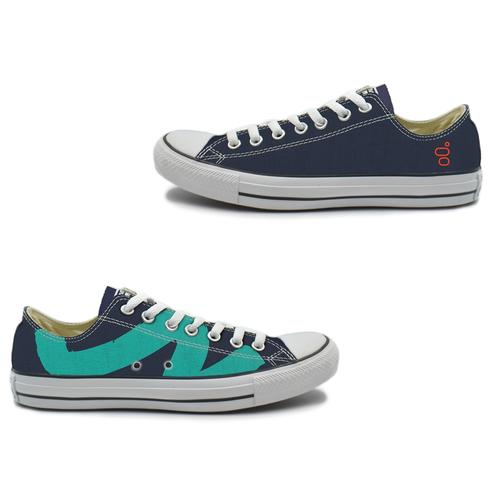 Custom Genesys Converse Low Top Tennis Shoes
