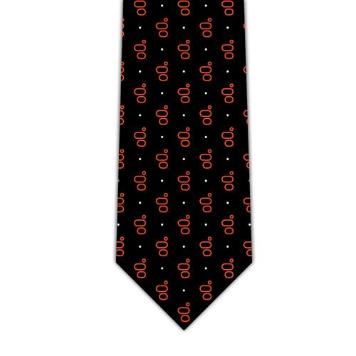 Closeout Black Silk Tie