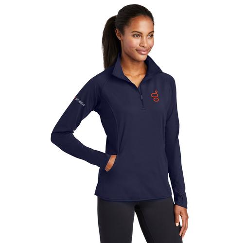Ladies Stretch 1/2-Zip Pullover