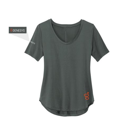 Ladies Stretch Jersey Relaxed Scoop