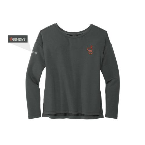 Ladies Stretch Drop Shoulder Pullover