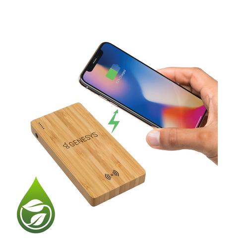 5000 mAh Bamboo Wireless Power Bank