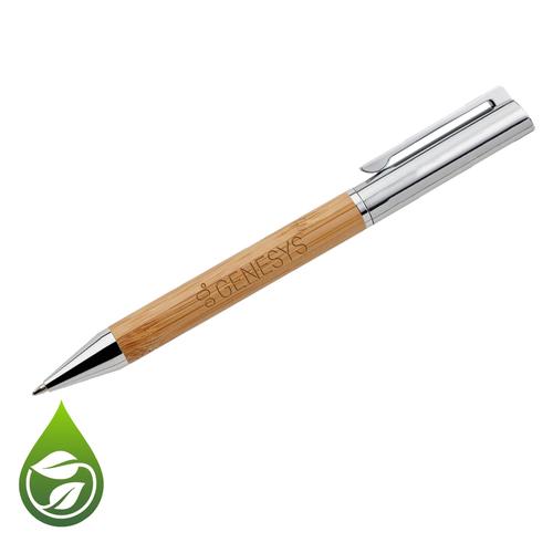 Refillable Bamboo Ballpoint Pen